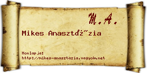 Mikes Anasztázia névjegykártya